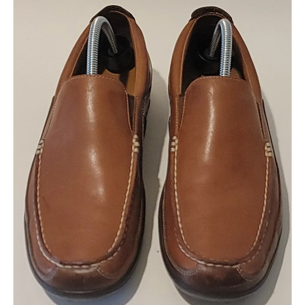 Cole Haan Tucker Loafers‎ Men's Shoes Driving Moccasin Tan Brown Leather Sz 8.5